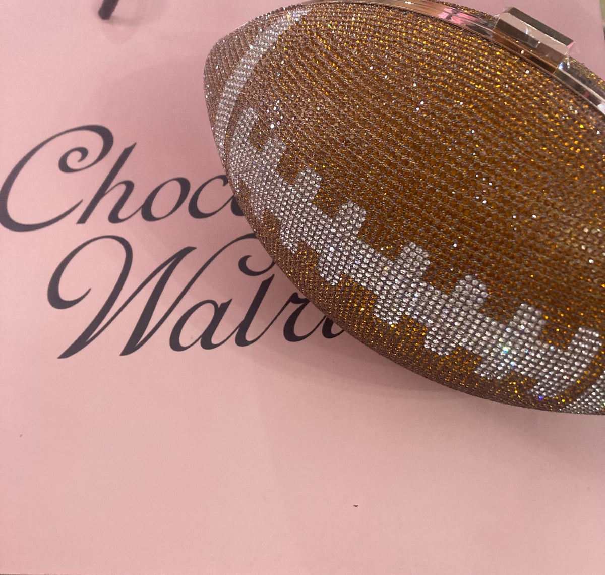 Rhinestone Football Purse The Chocolate Walrus