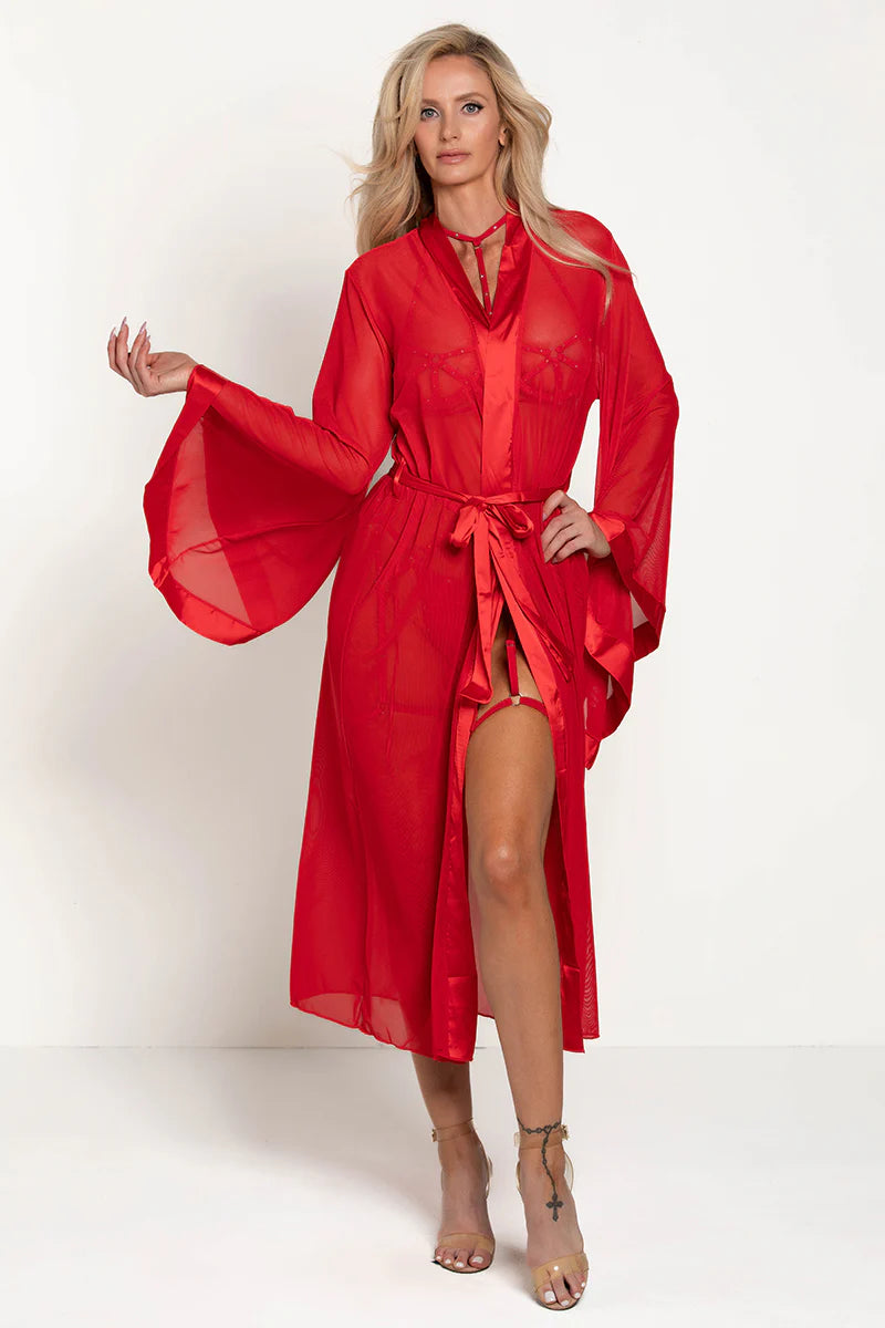 Midnight Ballerina Long Mesh Robe – The Chocolate Walrus