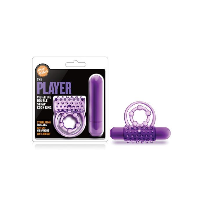 Blush Play With Me The Player Double Strap-Vibrating C-Ring The Chocolate Walrus Blush Play With Me The Player Double Strap-Vibrating C-Ring The Chocolate Walrus