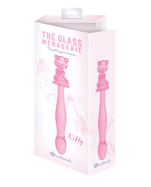 Glass Menagerie Kitty Glass Dildo - Pink The Chocolate Walrus Glass Menagerie Kitty Glass Dildo - Pink The Chocolate Walrus