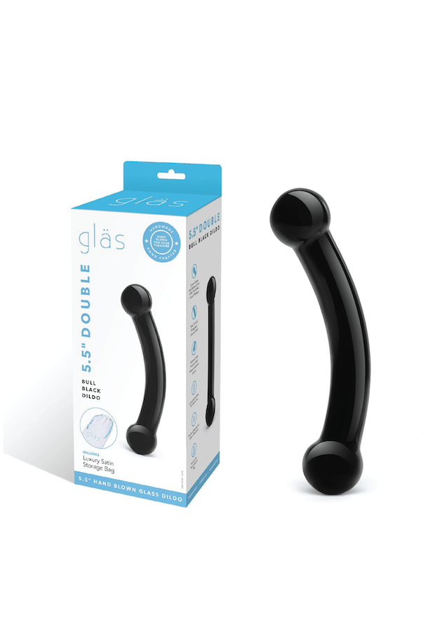 Double Bull Black Dildo  The Chocolate Walrus